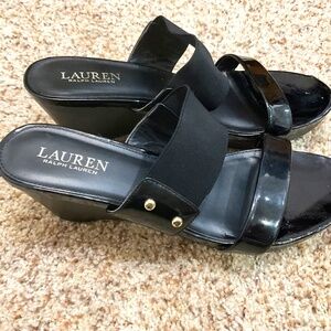 RALPH LAUREN WOMENS WEDGE SANDALS SIZE 9